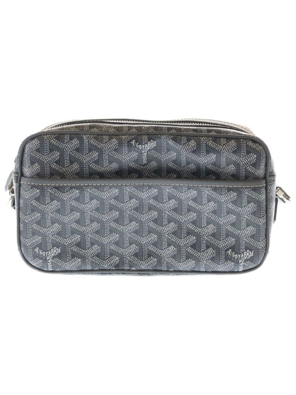 Goyard Cup Vert PM Leather Shoulder Bag Gray